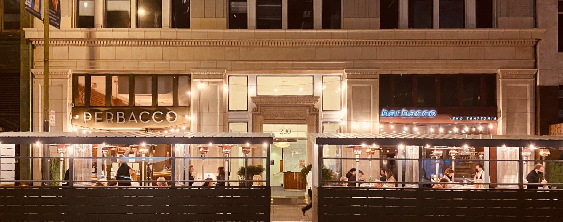 Perbacco parklet street view